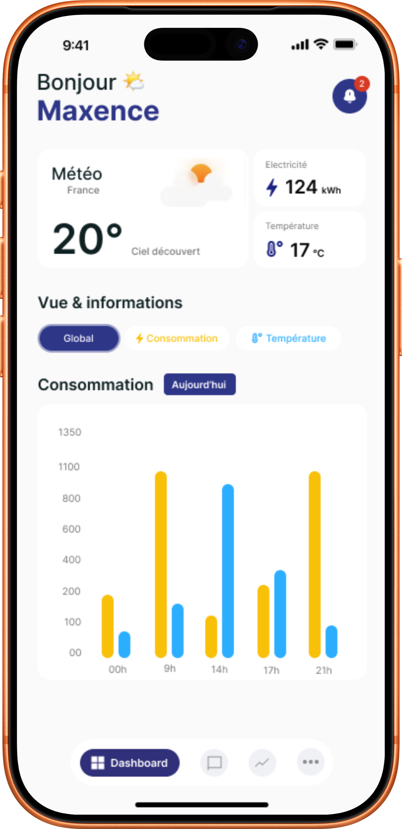 Aperçu de l'application Obseria